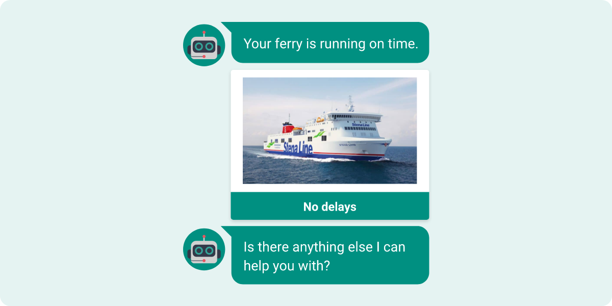 An AI assistant confirms to a customer: 